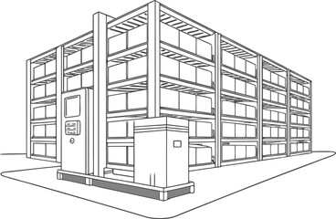 Automated Warehouse Storage Shelves for AI-Optimized Inventory Handling