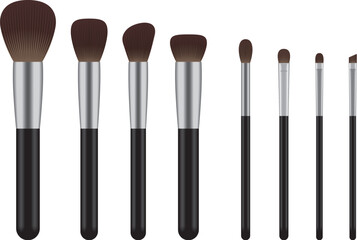 メイクブラシ8本セット