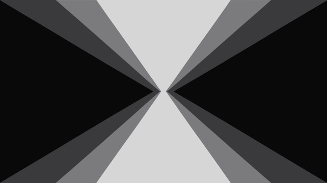 This image showcases a radiating pattern of grayscale tones converging from dark shades to brilliant white at a central vanishing point high quality professional detailed modern