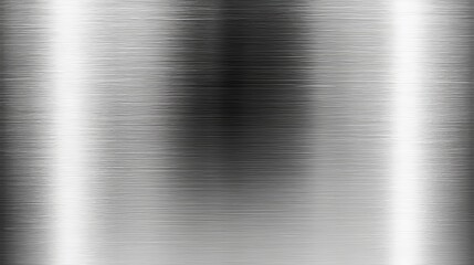 Shiny Metallic Surface Modern Brushed Steel Texture with Light Reflection for Industrial Use