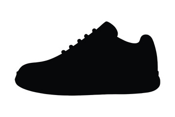 Running shoe icon. Sneaker silhouette. Vector illustration