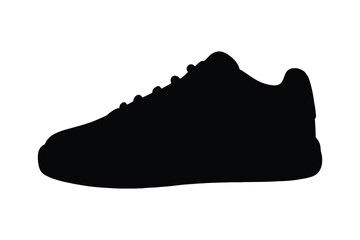 Running shoe icon. Sneaker silhouette. Vector illustration