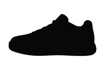 Running shoe icon. Sneaker silhouette. Vector illustration