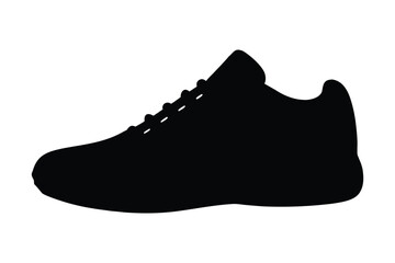 Running shoe icon. Sneaker silhouette. Vector illustration