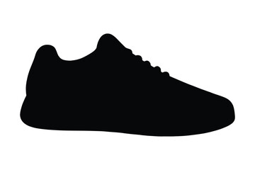 Running shoe icon. Sneaker silhouette. Vector illustration
