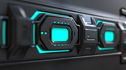 Futuristic technology panels