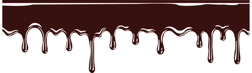 Chocolate drip liquid sweet dessert syrup flowing element