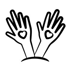 Obraz premium Volunteer Response Icon - Handdrawn