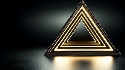 Geometric abstract shapes display