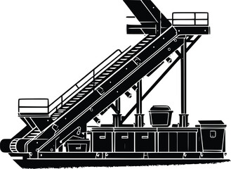 Industrial conveyor belt system for material handling and processing
