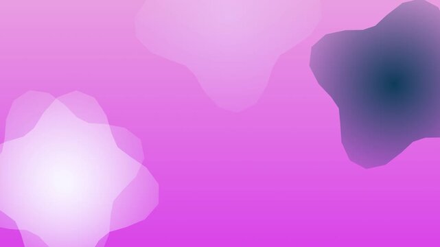 Abstract motion graphics with gradient shapes on a vibrant pink background, creating a dynamic and modern visual effect