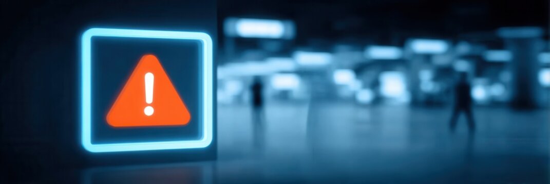 Inside the digital system, a subtle bug produces a functional error and interface glitch, leading detection programs to release a warning and prepare a fix