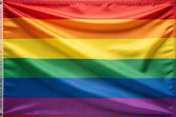 Rainbow LGBTQ pride flag waving rainbow flag lgbtq flag