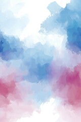 Seamless abstract watercolor background featuring flowing water patterns in soft colors