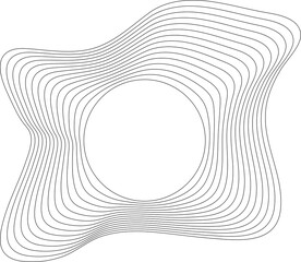 Circle white frame liquid overlapping blend for badges, logo, banner