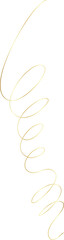 Spiral and swirl golden line icon. Design decoration