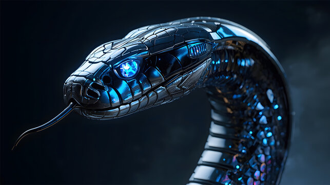 ai futuristic robot snake