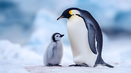 two penguins on a rock