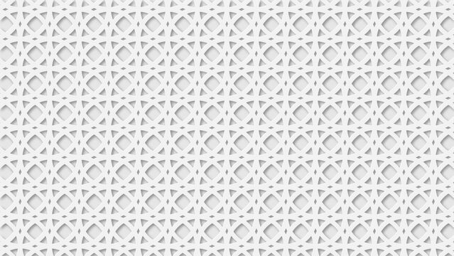 Abstract white background with Arabic geometric pattern. Luxurious Islamic celebration greeting card ornament