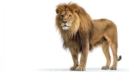 Obraz premium lion isolated on white background