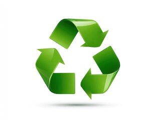 Obraz premium recycle symbol on white background