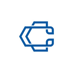 Modern Minimalist Letter C Logo Design with Geometric Shield and Professional Corporate Identity