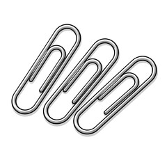 Obraz premium paper clip isolated on white