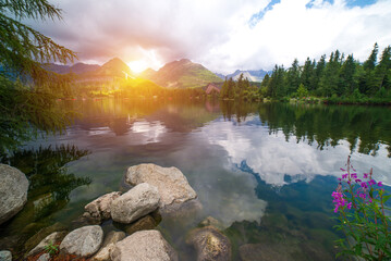 Popradzki Staw, Popradske pleso Tatry, High Tatras, Tatra Mountains, Slovakia. High quality photo © kishivan