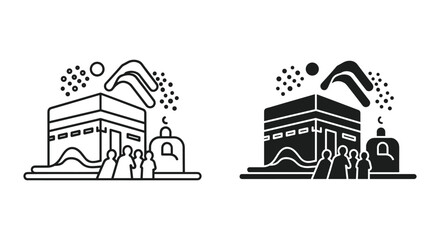 Naklejka premium Industrial factory pollution concept with smoke emissions and workers in hazmat suits vector illustration