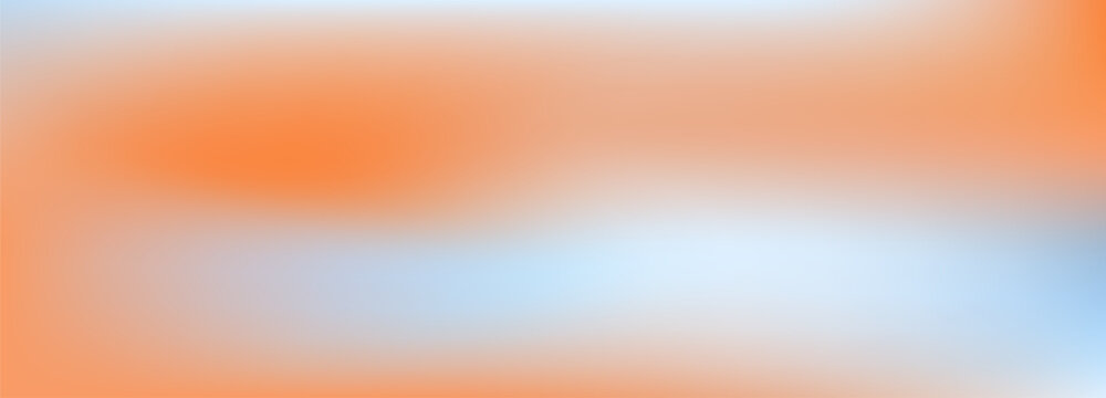 Sunset color gradient drawn in soft peach and blue color.