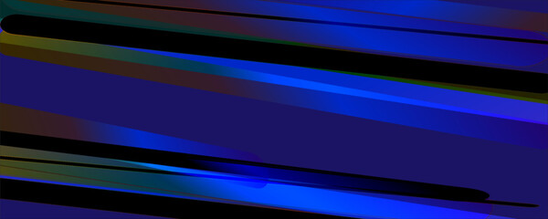 Abstract futuristic template with straight diagonal lines and light effects on dark blue background.