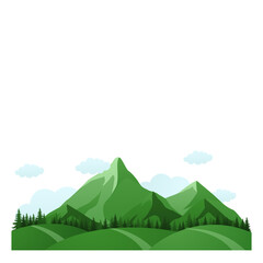 Mountain Landscape Illustration