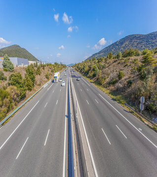 Autoroute rectiligne 