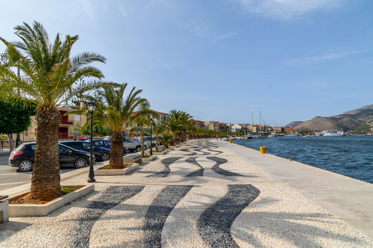 Seaside promenade of Argostoli, Kefalonia, Greece