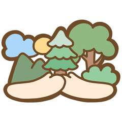 Cute Environment Clipart 023