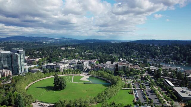 City Park Aerial in Bellevue Washington