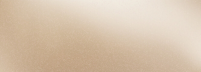 Cream gradient background with brown and light transitions. White dots and specks create coffee texture. Vector warm tan gradation. Neutral backdrop for luxury studio designs. © YEVHENIIA