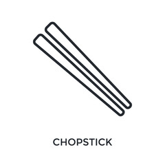 Obraz premium Chopstick Icon Outline Style. Vector Illustration For Graphic Design