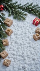 Christmas, holiday, postcard, free space for text