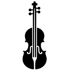 Classical violin silhouette © Breck