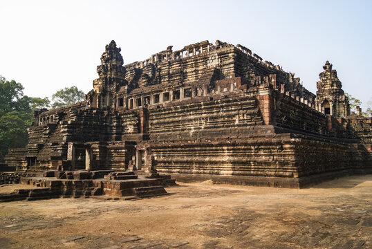 Ground-level view of Baphuon Temple complex, Siem Reap, Cambodia