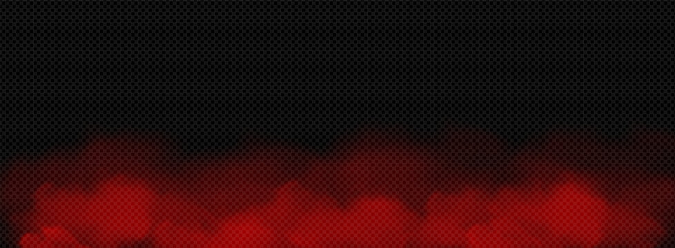 Red Smoke Fog Border | Crimson Mist Overlay Transparent