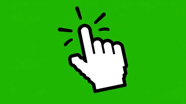 Cursor hand pointing finger