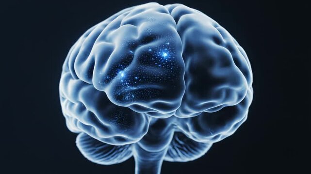 Human brain anatomy illustration