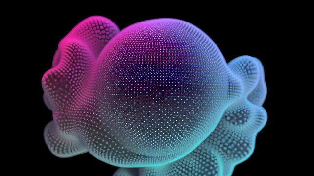 Wave particle digital splash array glitch sphere distortion datum technology cyberspace network business computer abstract futuristic information database programming software future intelligence