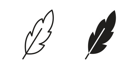 Feather icon. linear style sign for mobile concept and website ui design