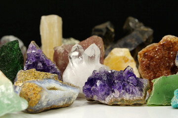 Natural Semi Precious stones and minerals, riches of Earth