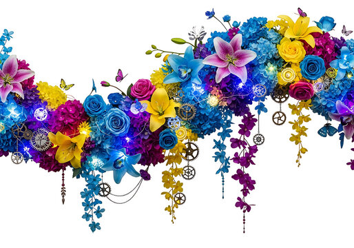 Vibrant Floral Arrangement with Colorful Flowers.