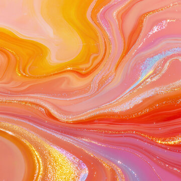 Shimmering gold veins in liquid marble for high-end fashion editorial background