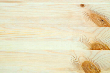 Wooden background, light wooden planks of spruce wood